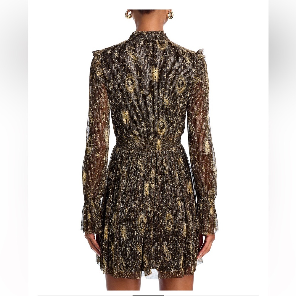 Wicked X Aqua Celestial gold/black dress - Picture 3 of 7